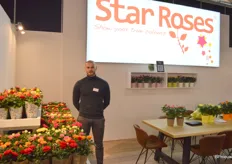 Laurens van Horssen van Star Roses, een grote potrozenkwekerij die jaarlijks zo'n 16 miljoen planten produceert.